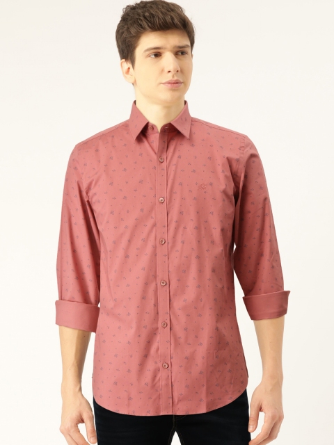 

United Colors of Benetton Men Pink Regular Fit Floral Print Casual Shirt