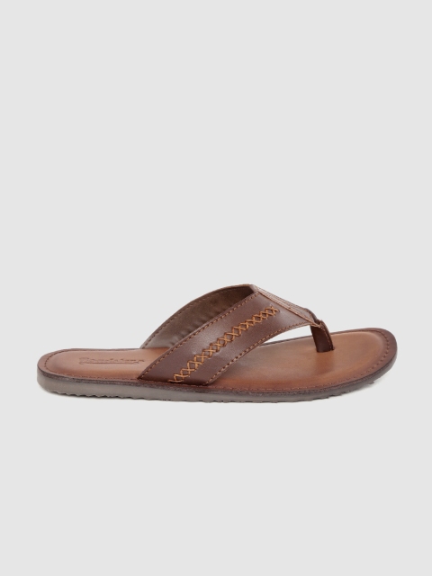 

Roadster Men Brown Comfort Sandals with Thread-Work