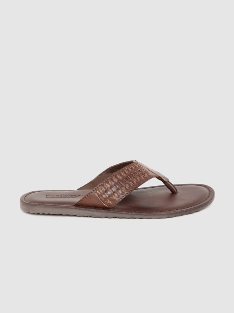 

Roadster Men Brown Braided Comfort Sandals