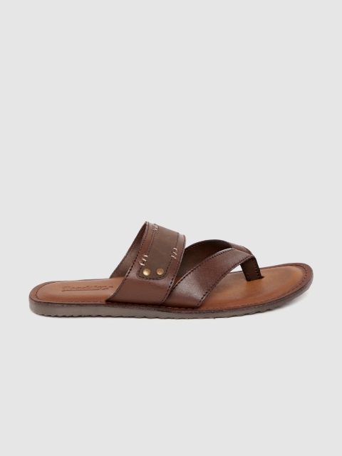 

Roadster Men Brown Solid Comfort Sandals