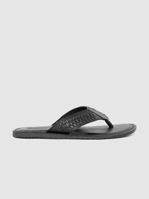 

Roadster Men Black Solid Comfort Sandals