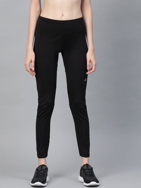 

Alcis Women Black Secure Fit Solid Cropped Training Tights