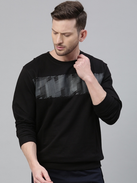 

Wildcraft Men Black & Grey Printed Sweatshirt