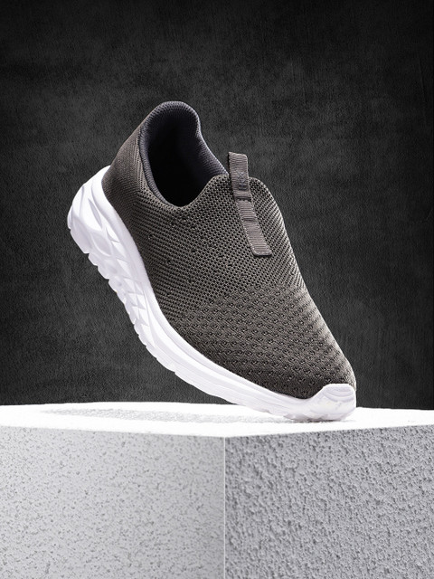 

HRX by Hrithik Roshan Men Charcoal Grey Soft Walk Slip-on Shoes