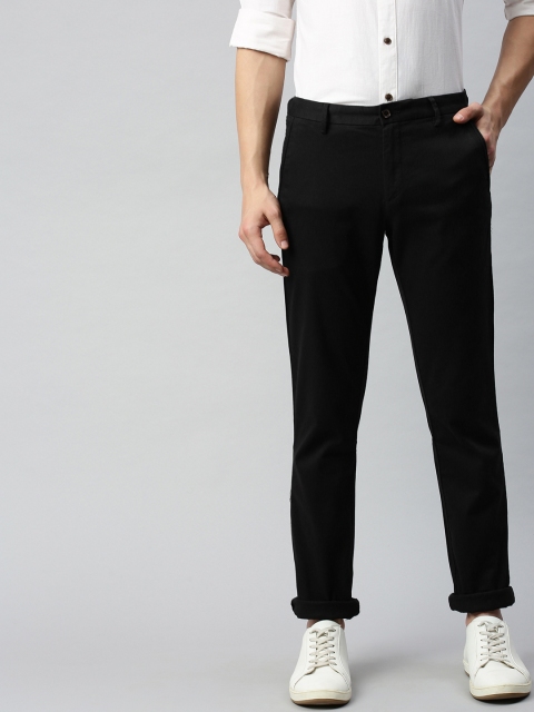 

Arrow Sport Men Black Slim Fit Solid Regular Trousers