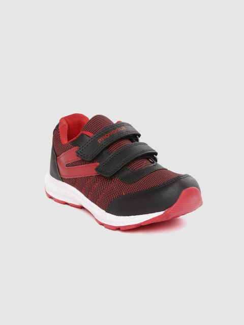 

Provogue Boys Red & Black Woven Design Sneakers