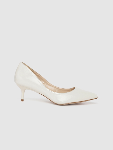 

DressBerry Women White Solid Pumps