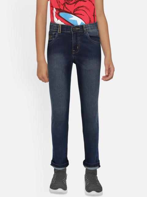 

Gini and Jony Boys Navy Blue Regular Fit Mid-Rise Clean Look Jeans