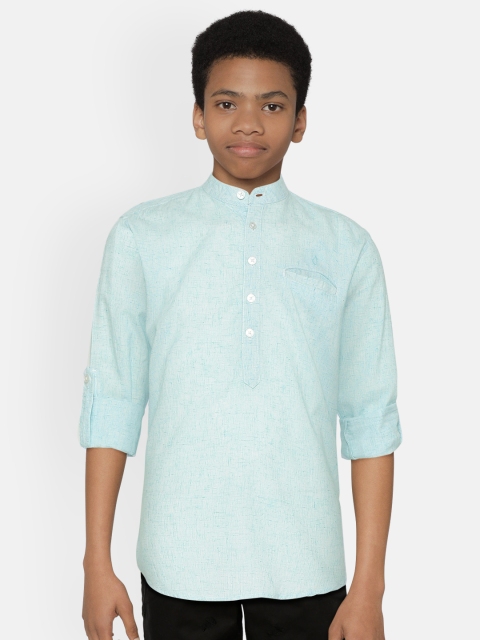 

Gini and Jony Boys Blue Solid Regular Fit Casual Shirt