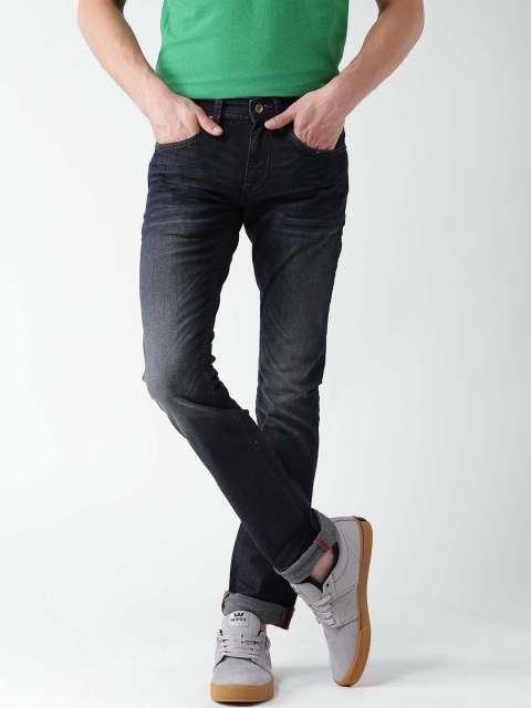 

Celio Navy Washed Slim Fit Stretchable Jeans, Navy blue