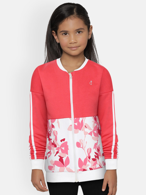 

Gini and Jony Girls Pink & White Floral Print Sweatshirt