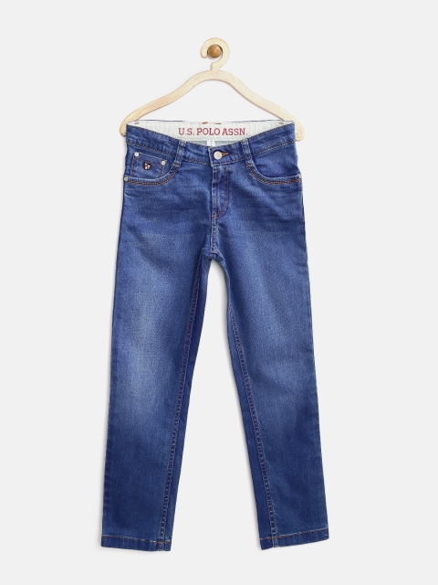 

US Polo Assn. Kids Boys Blue Washed Slim Jeans