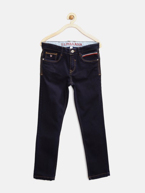 

US Polo Assn. Kids Boys Navy Slim Jeans, Navy blue