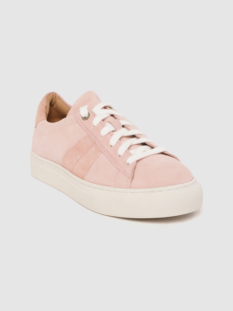 

Marks & Spencer Women Pink Suede Leather Sneakers