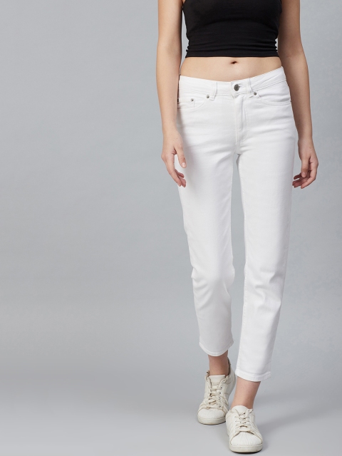 

Marks & Spencer Women White Relaxed Slim Fit Mid-Rise Clean Look Stretchable Jeans