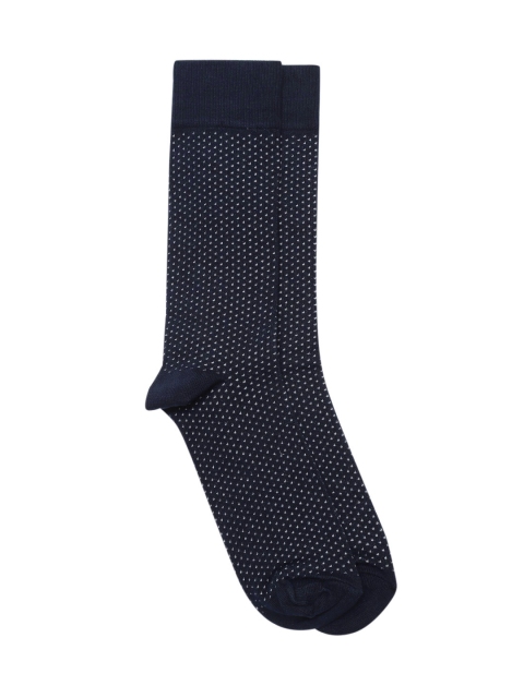 

Marks & Spencer Men Navy Patterned Above Ankle-Length Socks, Navy blue