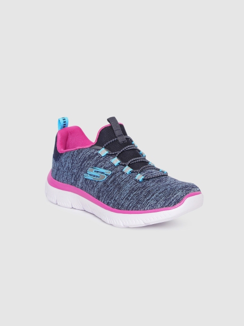 

Skechers Girls Navy Blue SUMMITS - QUICK GETAWAY Sneakers