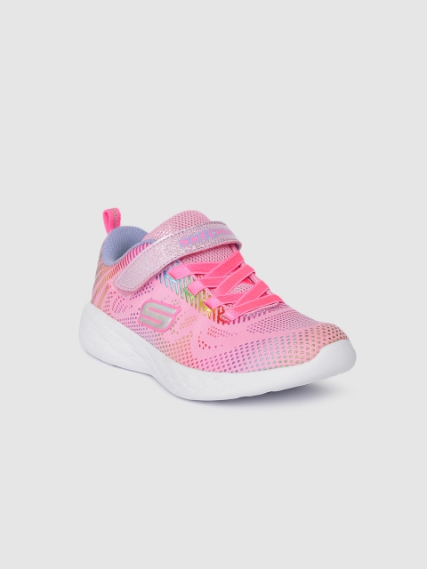 

Skechers Girls Pink GO RUN 600 - SHIMMER SPEEDER Running Shoes