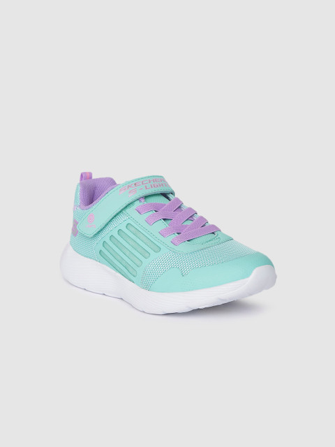 

Skechers Girls Sea Green Solid DYNA-LIGHTS Sneakers