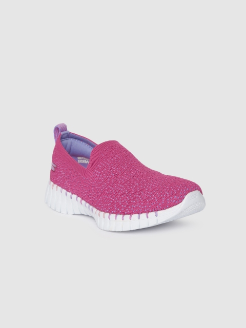 

Skechers Girls Pink GO WALK SMART - GLORY Slip-On Sneakers