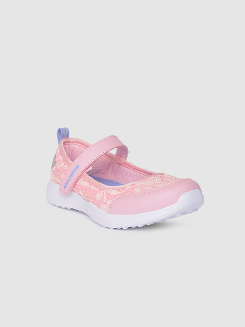 

Skechers Girls Pink Woven Design MICROSTRIDES - LOVELY LACEY Sneakers