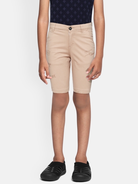 

Gini and Jony Boys Khaki Solid Regular Fit Chino Shorts