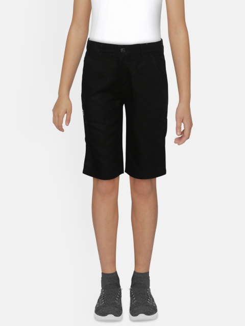 

Gini and Jony Boys Black Solid Regular Fit Pure Cotton Shorts