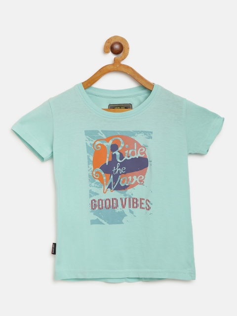 

Gini and Jony Boys Blue Graphic Print Round Neck T-shirt