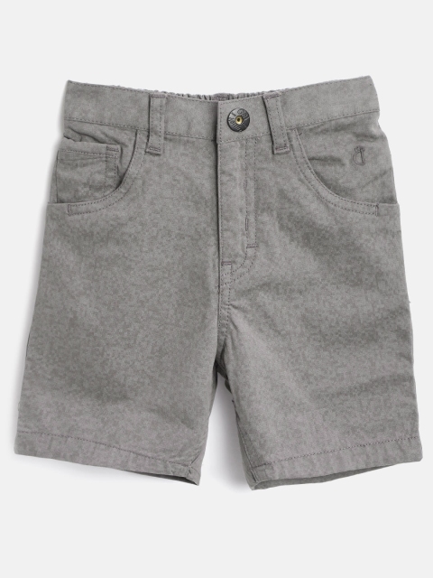 

Gini and Jony Boys Charcoal Grey Self Design Regular Fit Shorts
