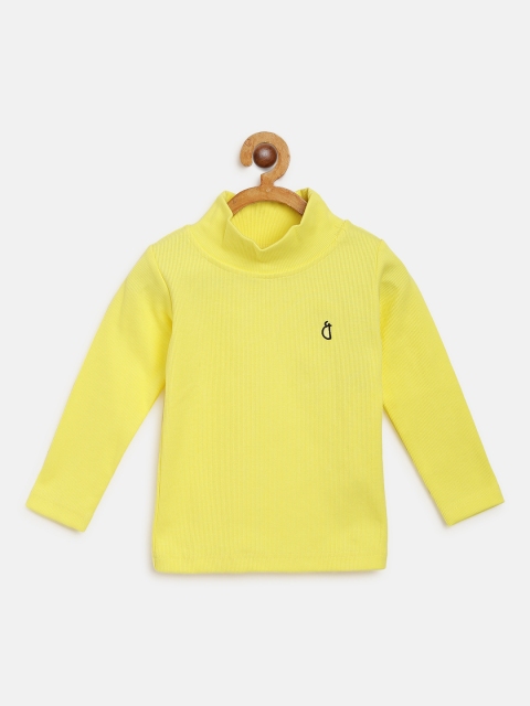 

Gini and Jony Girls Yellow Ribbed Top