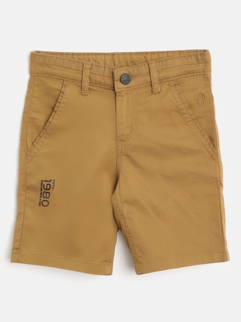 

Gini and Jony Boys Khaki Solid Chino Shorts