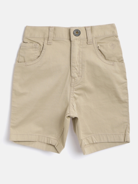 

Gini and Jony Infant Boys Beige Solid Regular Fit Shorts