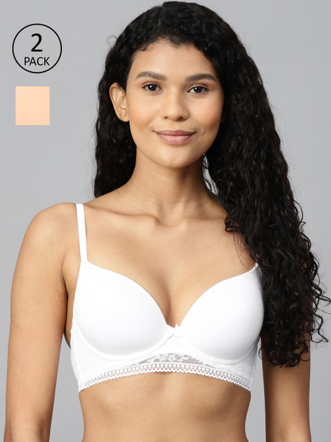 

Marks & Spencer Women Pack of 2 Underwired Lightly Padded Bras, White