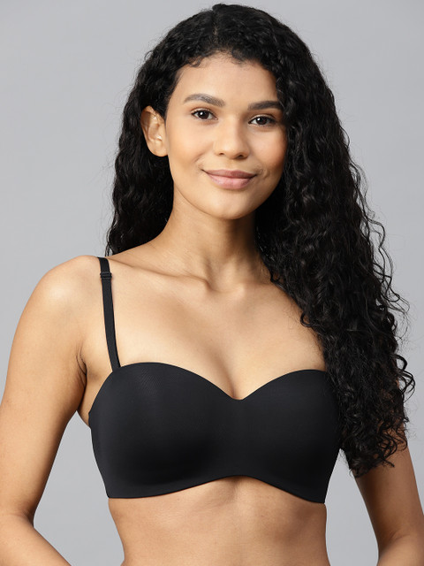 

Marks & Spencer Women Black Solid Non wired Lightly Padded Bra T332725