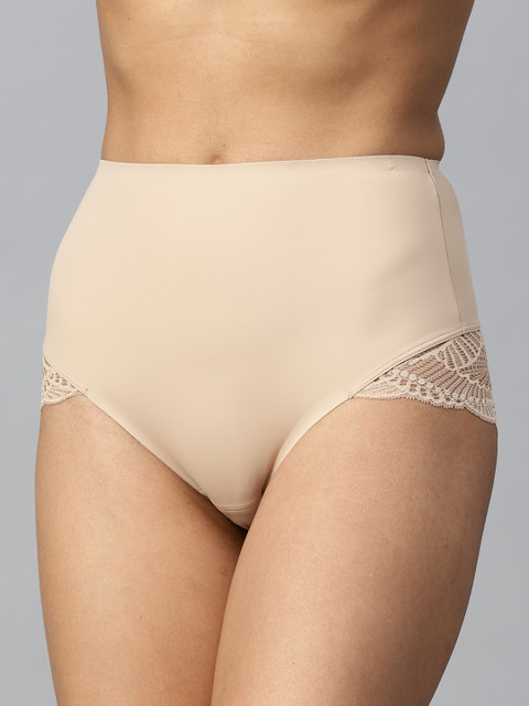 

Marks & Spencer Women Beige Solid Lace Hipster Briefs