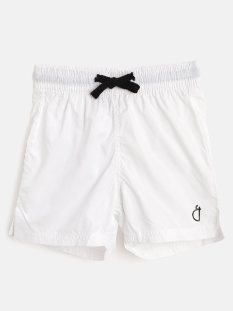 

Gini and Jony Boys White Solid Regular Fit Sports Shorts