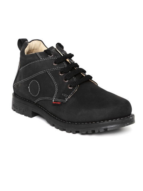 

Red Chief Men Black Leather Casual Shoes