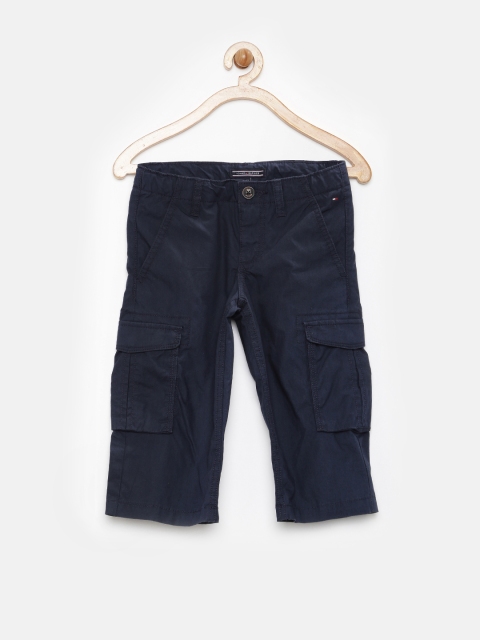 

Tommy Hilfiger Boys Navy 3/4th Cargo Shorts, Navy blue