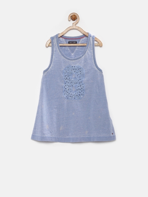 

Tommy Hilfiger Girls Blue Tank Top