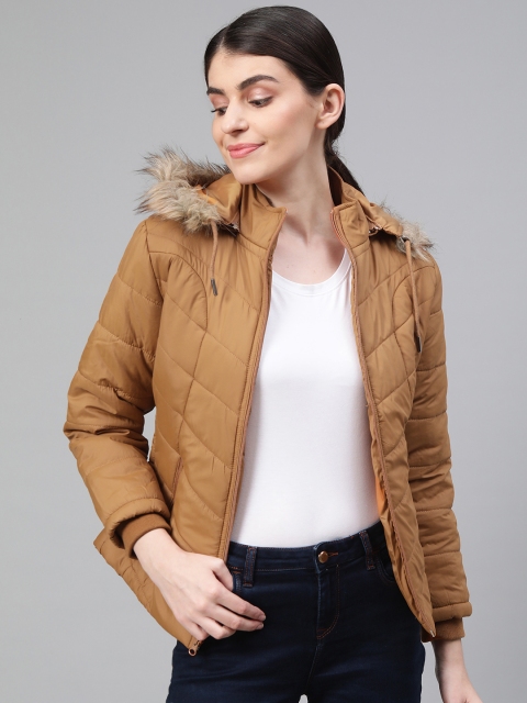 

Fort Collins Women Beige Solid Lightweight Parka Jacket