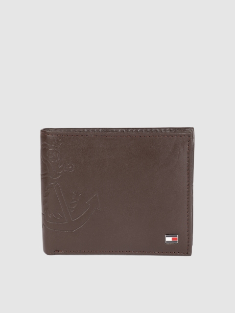 

Tommy Hilfiger Men Brown Textured Two Fold Wallet