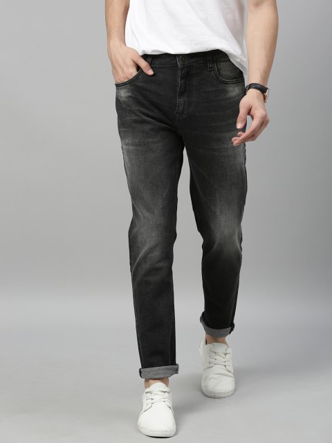 

Mast & Harbour Men Black Slim Tapered Fit Mid-Rise Clean Look Stretchable Jeans