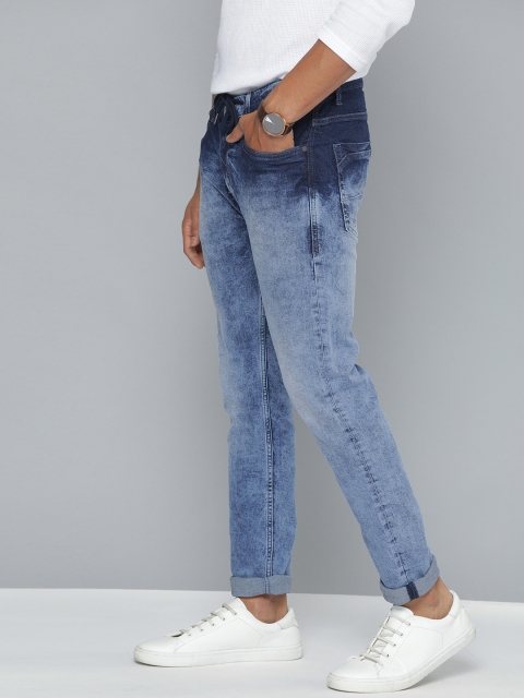 

Mast & Harbour Men Blue Skinny Fit Mid-Rise Clean Look Stretchable Jeans