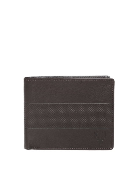 

Allen Solly Men Dark Brown Leather Wallet