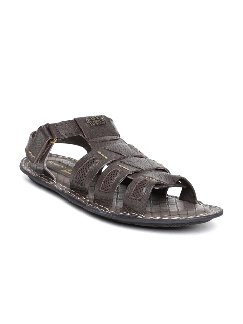 

Alberto Torresi Men Brown Strappy Genuine Leather Sandals