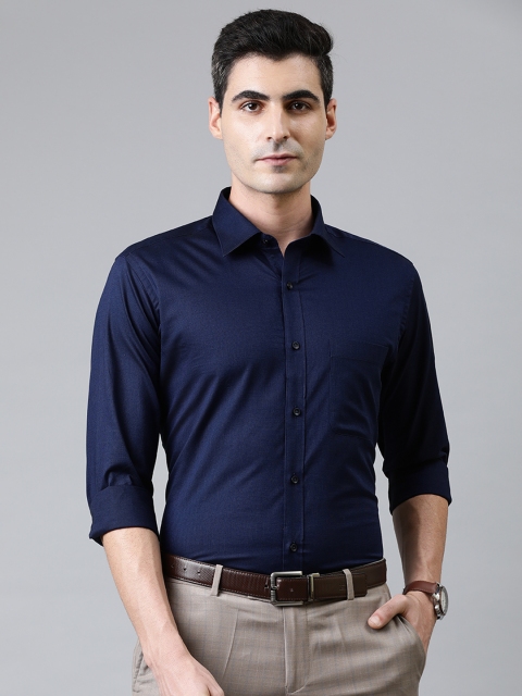 

Raymond Men Navy Blue Slim Fit Solid Formal Shirt