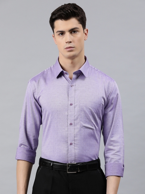 

Raymond Men Lavender Slim Fit Printed Casual Shirt