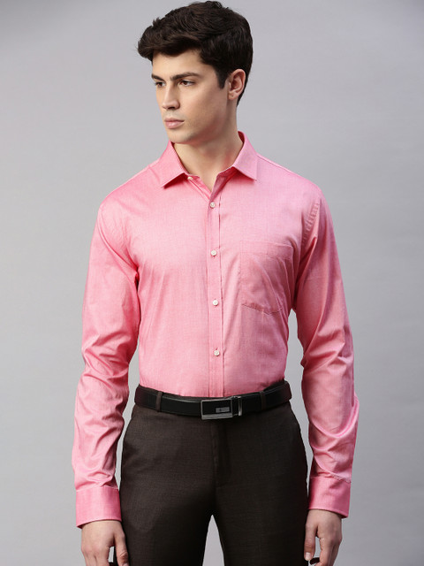 

Park Avenue Men Pink Slim Fit Solid Formal Shirt