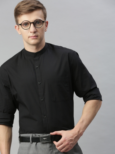 

Park Avenue Men Black Regular Fit Solid Formal Shirt