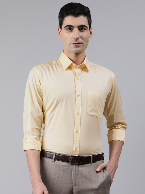 

Raymond Men Yellow Regular Fit Solid Formal Shirt